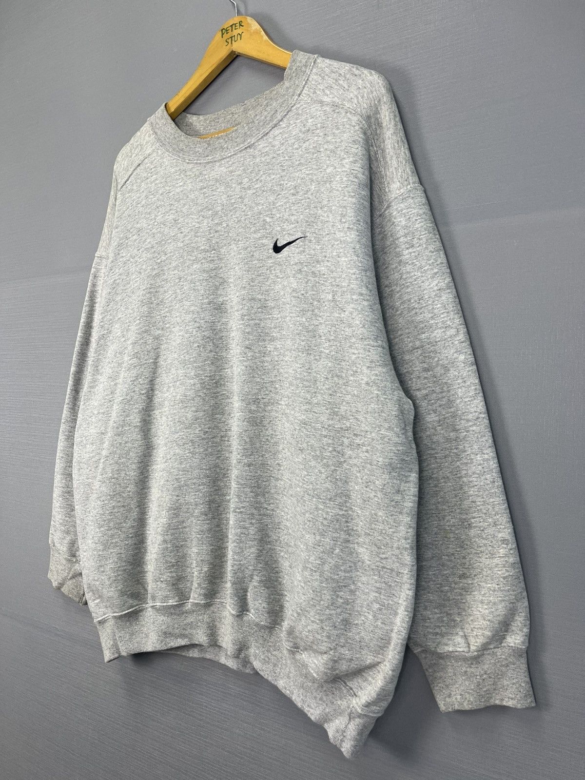 Nike Vintage 90s Nike Swoosh Sweatshirt Size US L / EU 52-54 / 3 - 3 Thumbnail