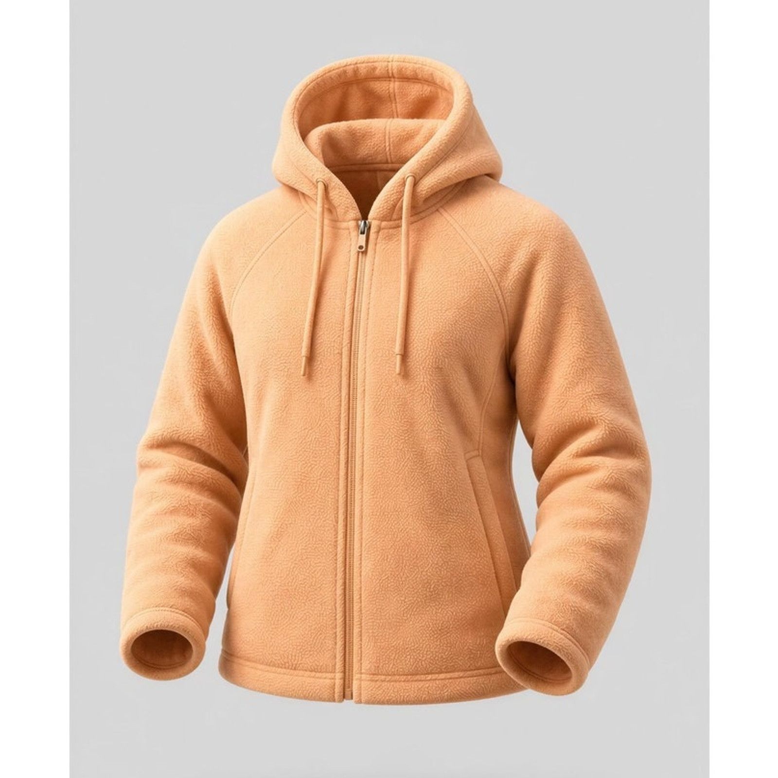 The North Face The North Face Womens Full Zip Fleece Hoodie Jacket Peach Size M / US 6-8 / IT 42-44 - 1 Thumbnail