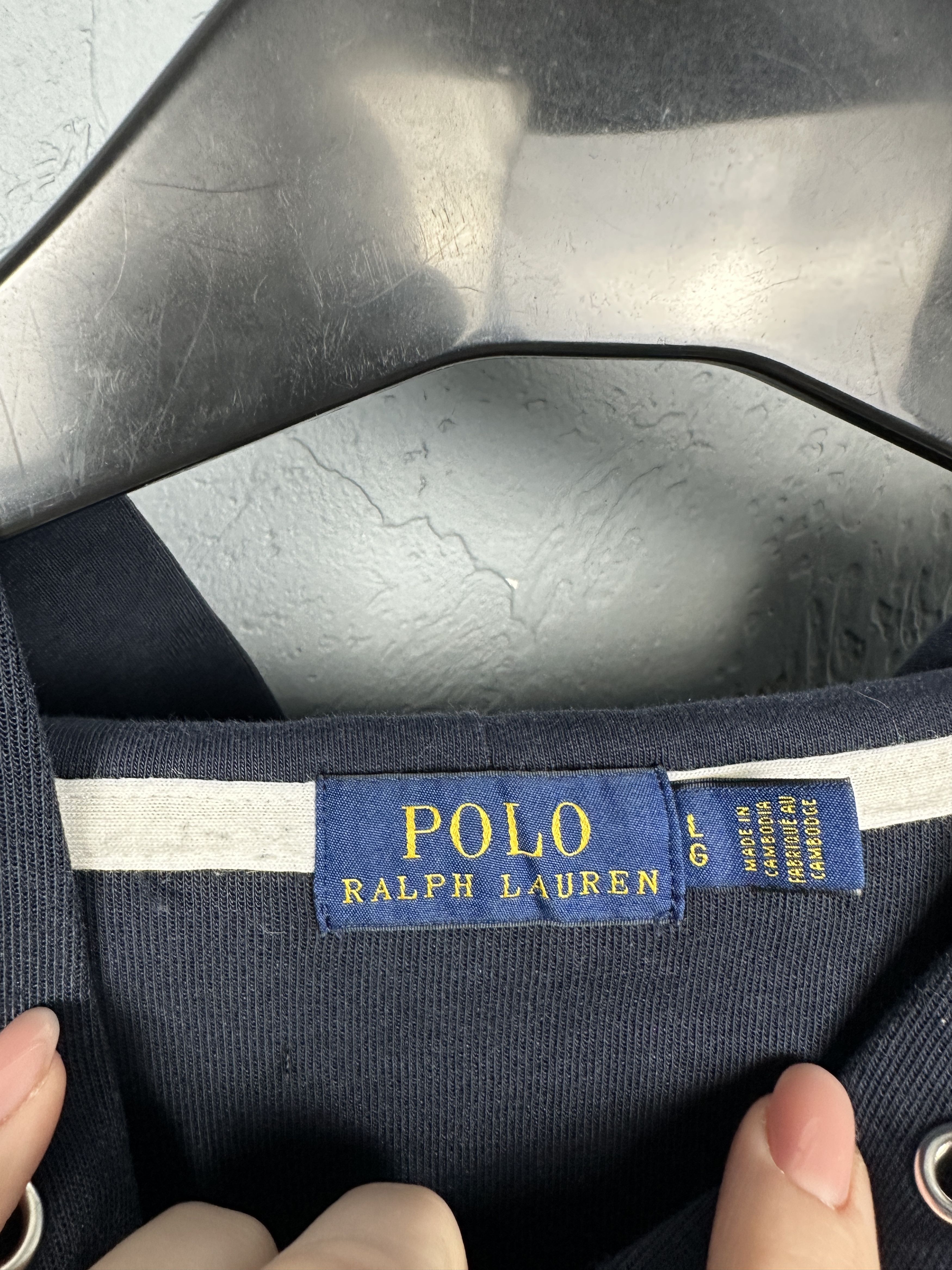 Polo Ralph Lauren Polo Ralph Lauren Womens Big Logo Hoodie Size L / US 10 / IT 46 - 3 Thumbnail