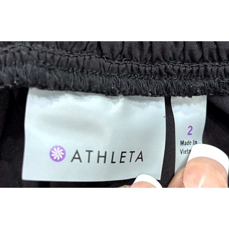 Athleta ATHLETA Black Soft Elastic Waist Jogger w/ Pockets Sz 2 Size 26" / US 2 / IT 38 - 5 Thumbnail