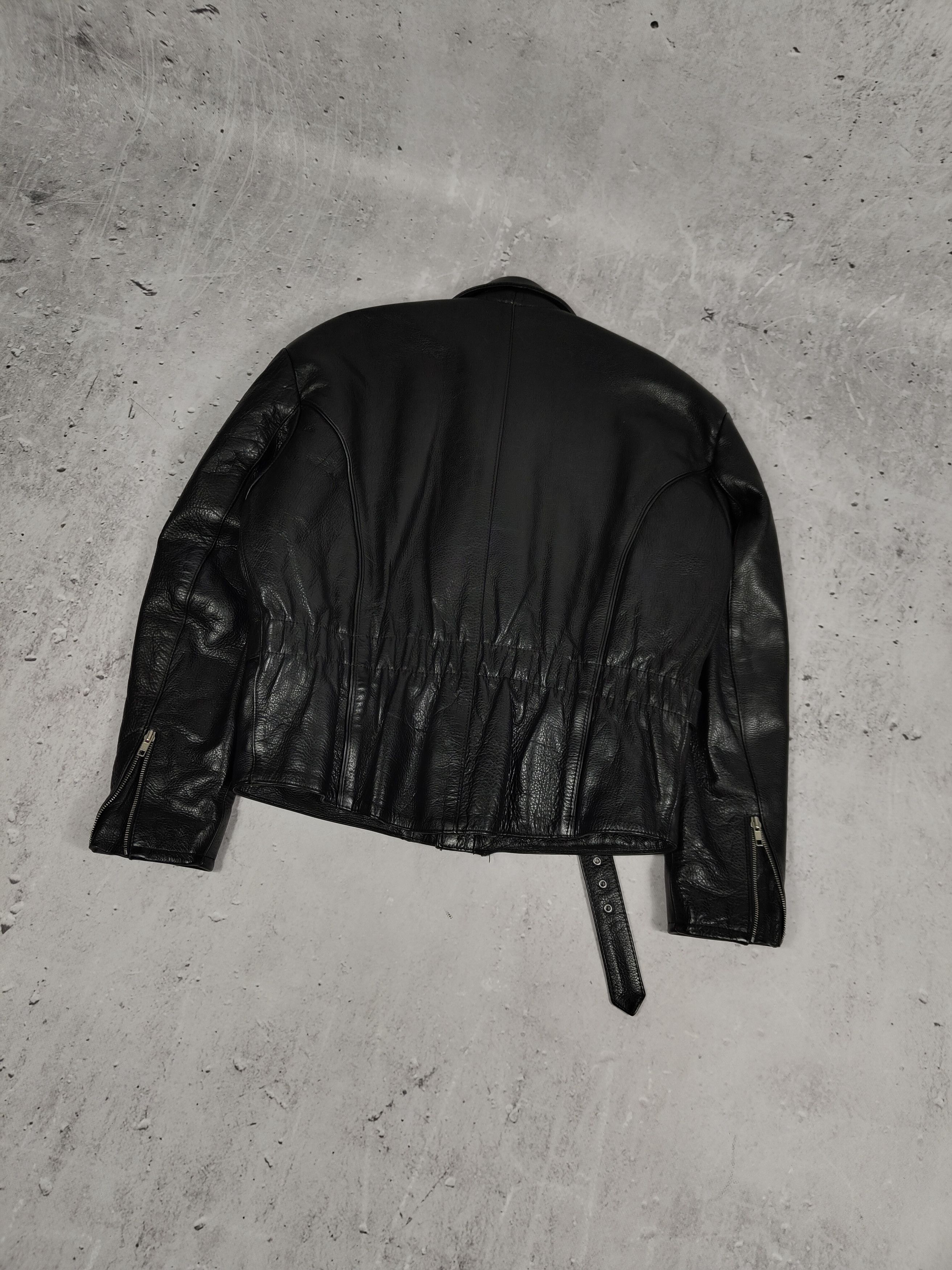 Leather × Vintage Vintage Leather Biker Jacket Size US L / EU 52-54 / 3 - 3 Thumbnail