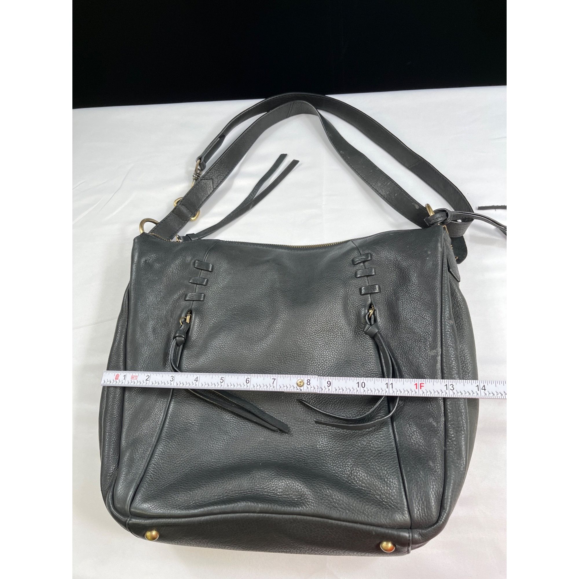 Wilsons Leather Wilsons Leather Large Black Shoulder Bag SKU 7536 Size ONE SIZE - 15 Thumbnail