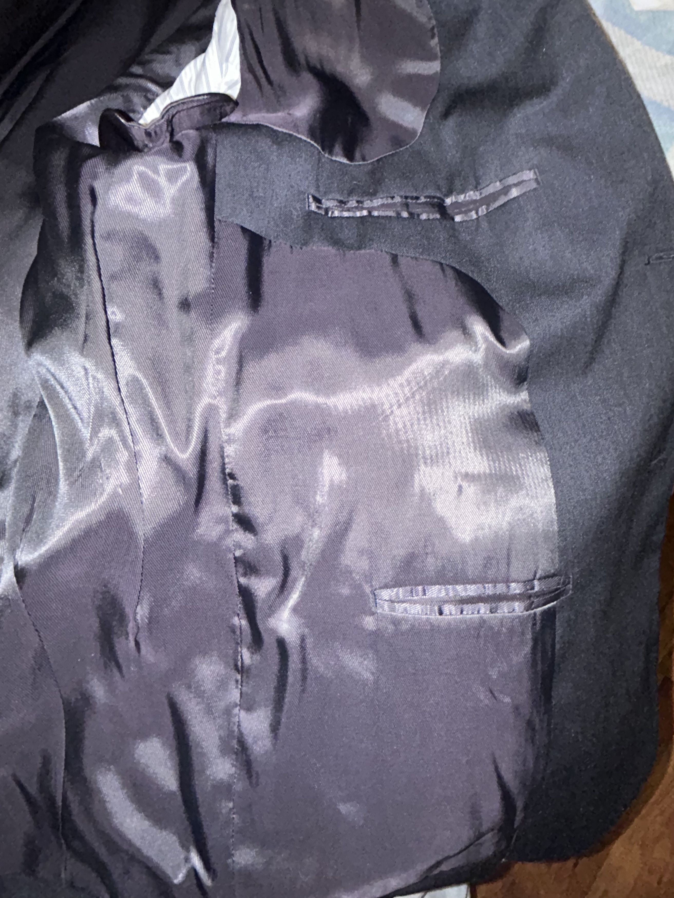 Pronto Uomo Pronto Uomo Platinum Men's Black Suit Size 46S - 5 Thumbnail