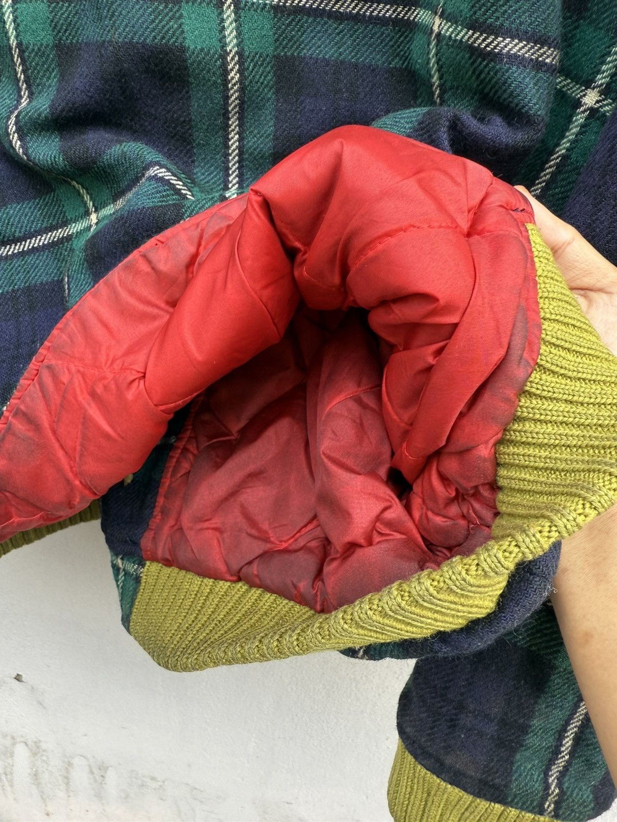 Seditionaries VTG 80s-90s MILKBOY Plaid Boxy Wool Quilted Bomber Jacket Size US L / EU 52-54 / 3 - 22 Thumbnail