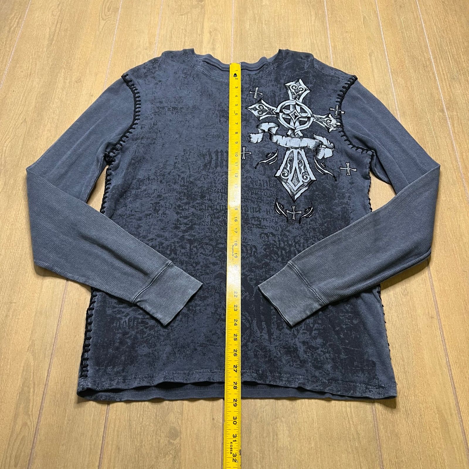 Raw State Raw State Premium Thermal Shirt Cross Y2K Long Sleeve XL Size US XL / EU 56 / 4 - 7 Thumbnail