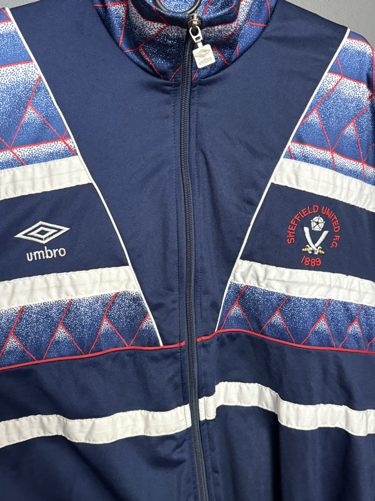 Umbro Sheffield United Training Football Jacket Size US L / EU 52-54 / 3 - 3 Thumbnail