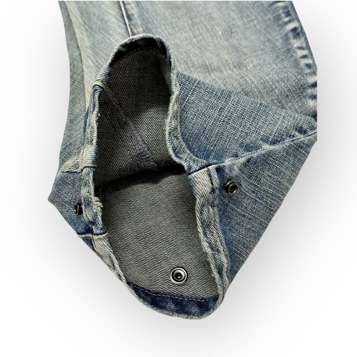 PPFM × Seditionaries PPFM Bondage Curve Banana Biker Denim Jeans Size US 34 / EU 50 - 8 Thumbnail