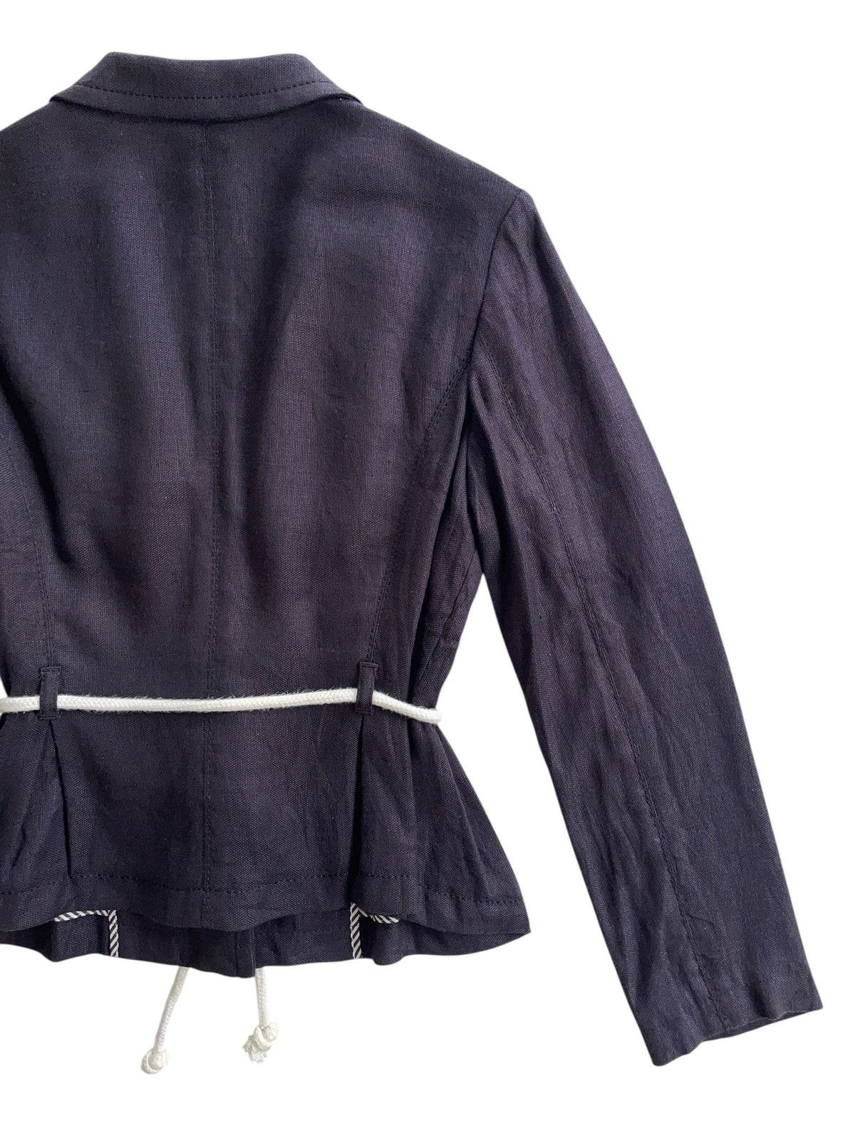 Sonia Rykiel Sonia Rykiel Rope Tie Jacket Navy Blue Size S / US 4 / IT 40 - 11 Thumbnail