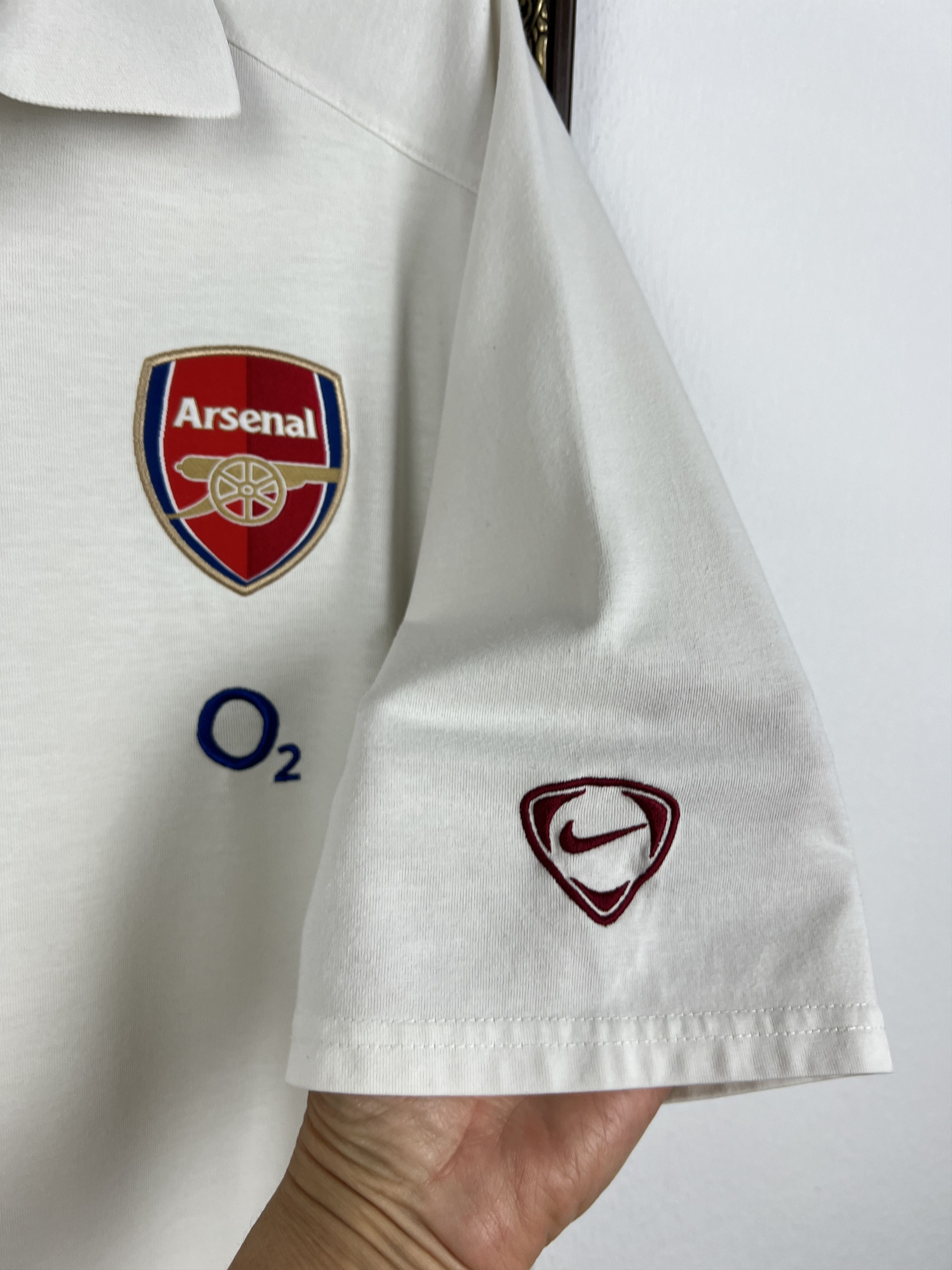 Nike Vintage Arsenal Football Shirt Polo Soccer Jersey Gunners Size US XL / EU 56 / 4 - 4 Thumbnail