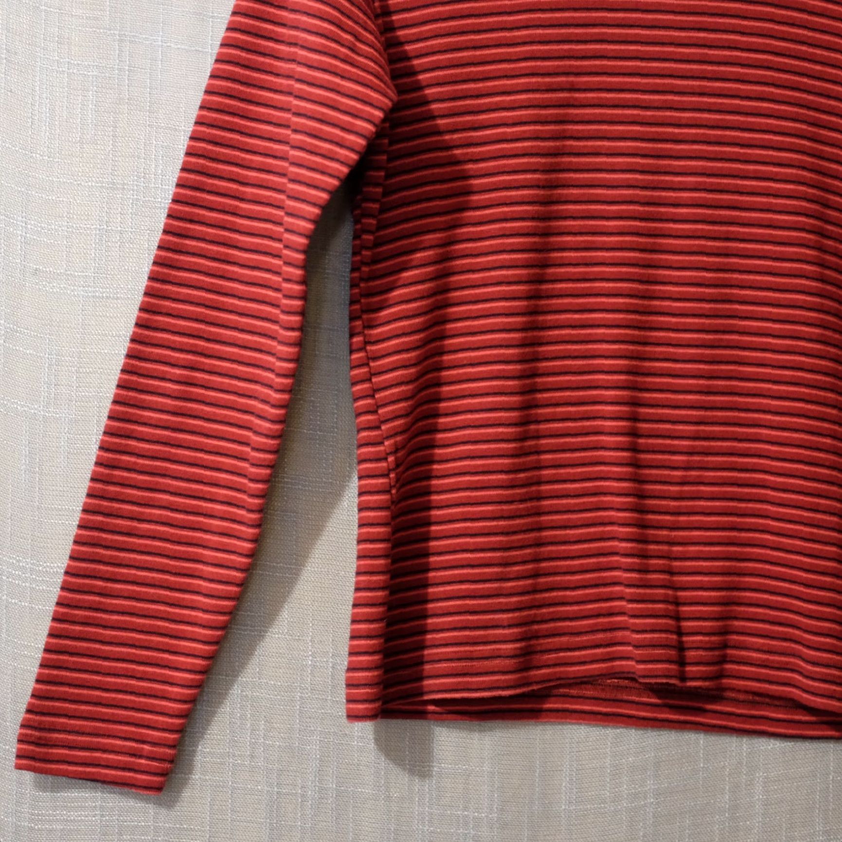 Vintage VINTAGE Columbia Shirt Mock Neck Stripe Red/Black/Pink Women's M #H81-4 Size M / US 6-8 / IT 42-44 - 3 Thumbnail