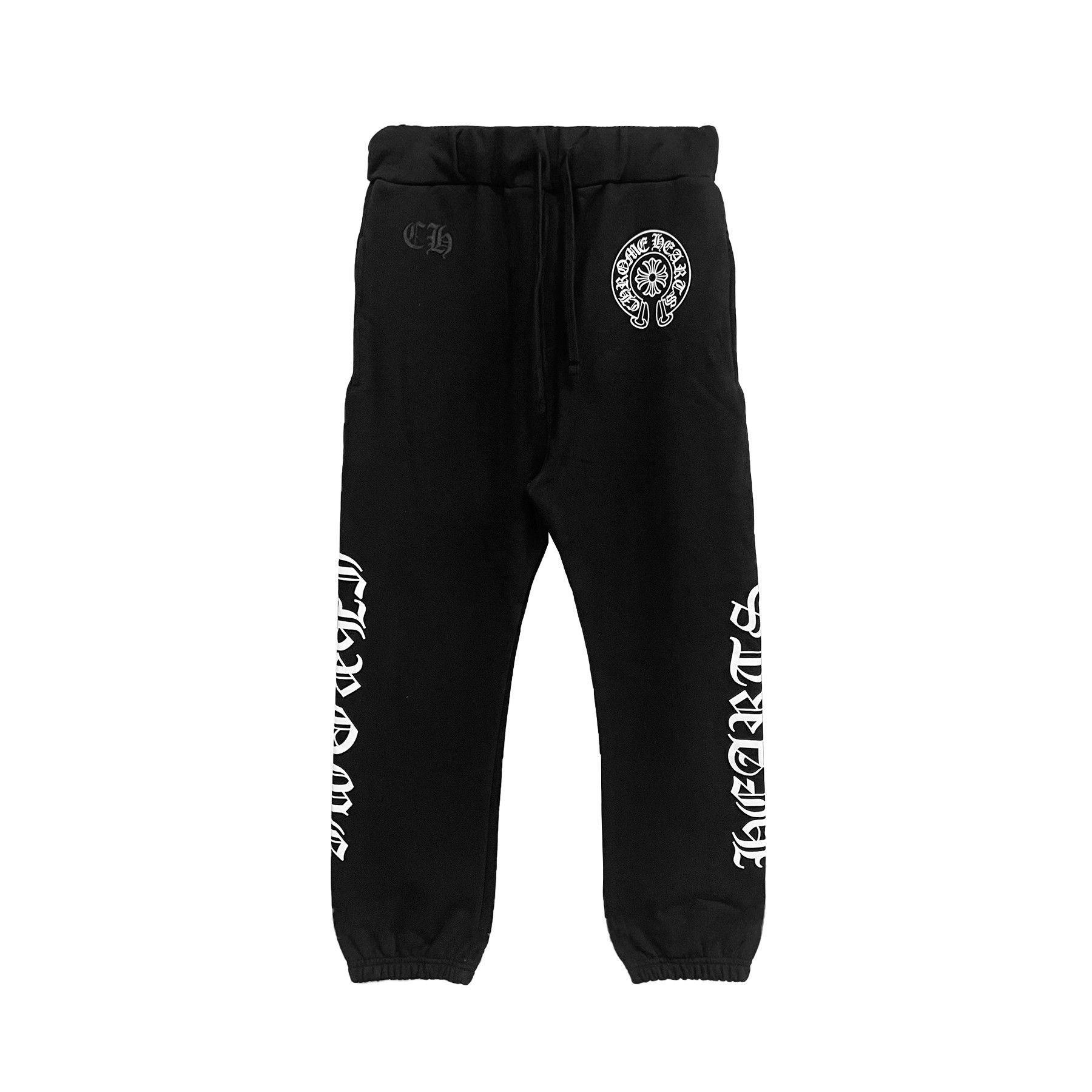 Chrome Hearts Chrome Hearts Horseshoe Script Sweatpants Size US 31 - 1 Thumbnail