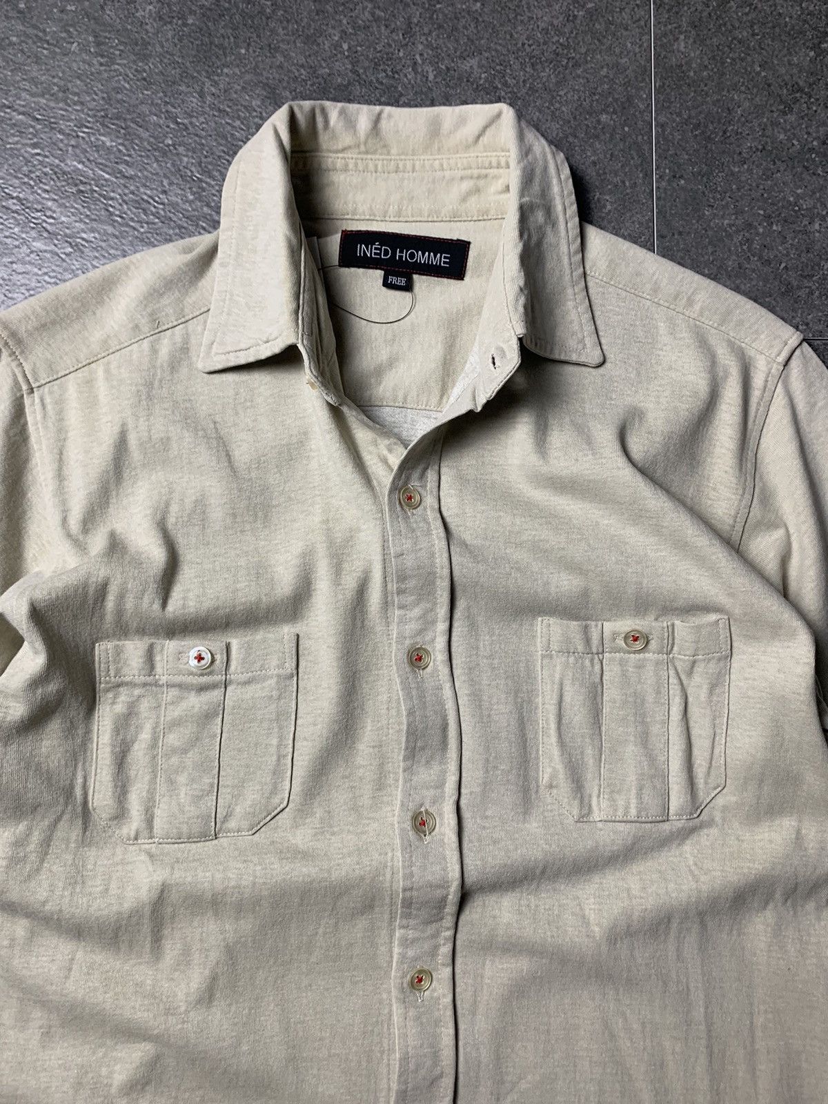 Yohji Yamamoto 2000s Ined Homme Double Pocket Shirt Size US S / EU 44-46 / 1 - 4 Thumbnail