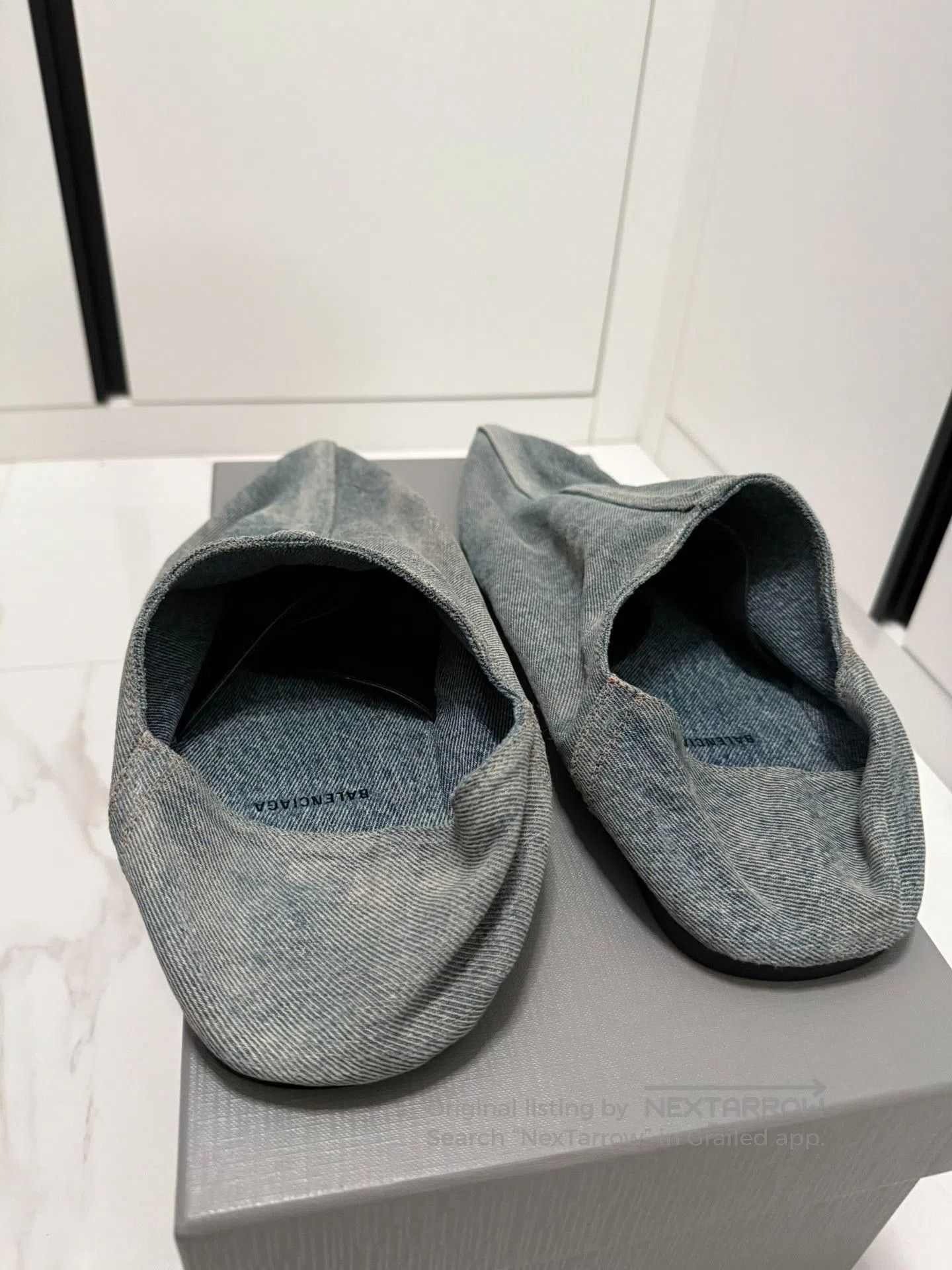 Balenciaga Balenciaga SS24 Denim Flat Mule. Size US 10 / EU 43 - 4 Thumbnail