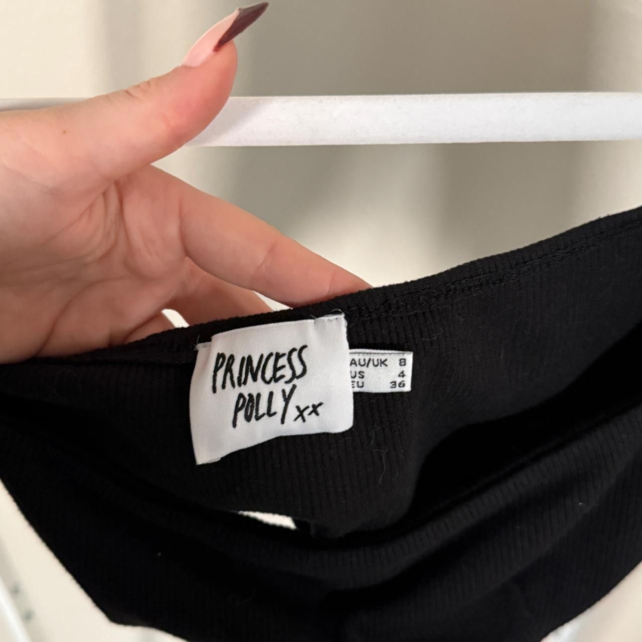 Designer black long sleeve cropped top🖤 Size S / US 4 / IT 40 - 5 Thumbnail