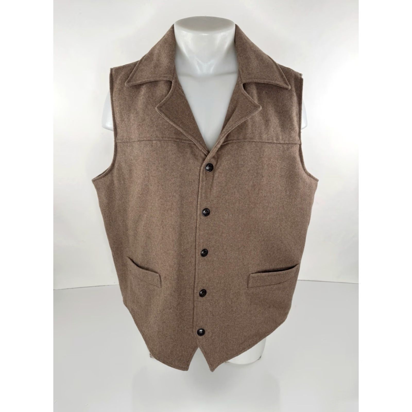 Vintage CRIPPLE CREEK CONCEAL CARRY WOOL VEST Western 2XL Brown Mens Vest C14 Size US XXL / EU 58 / 5 - 2 Thumbnail