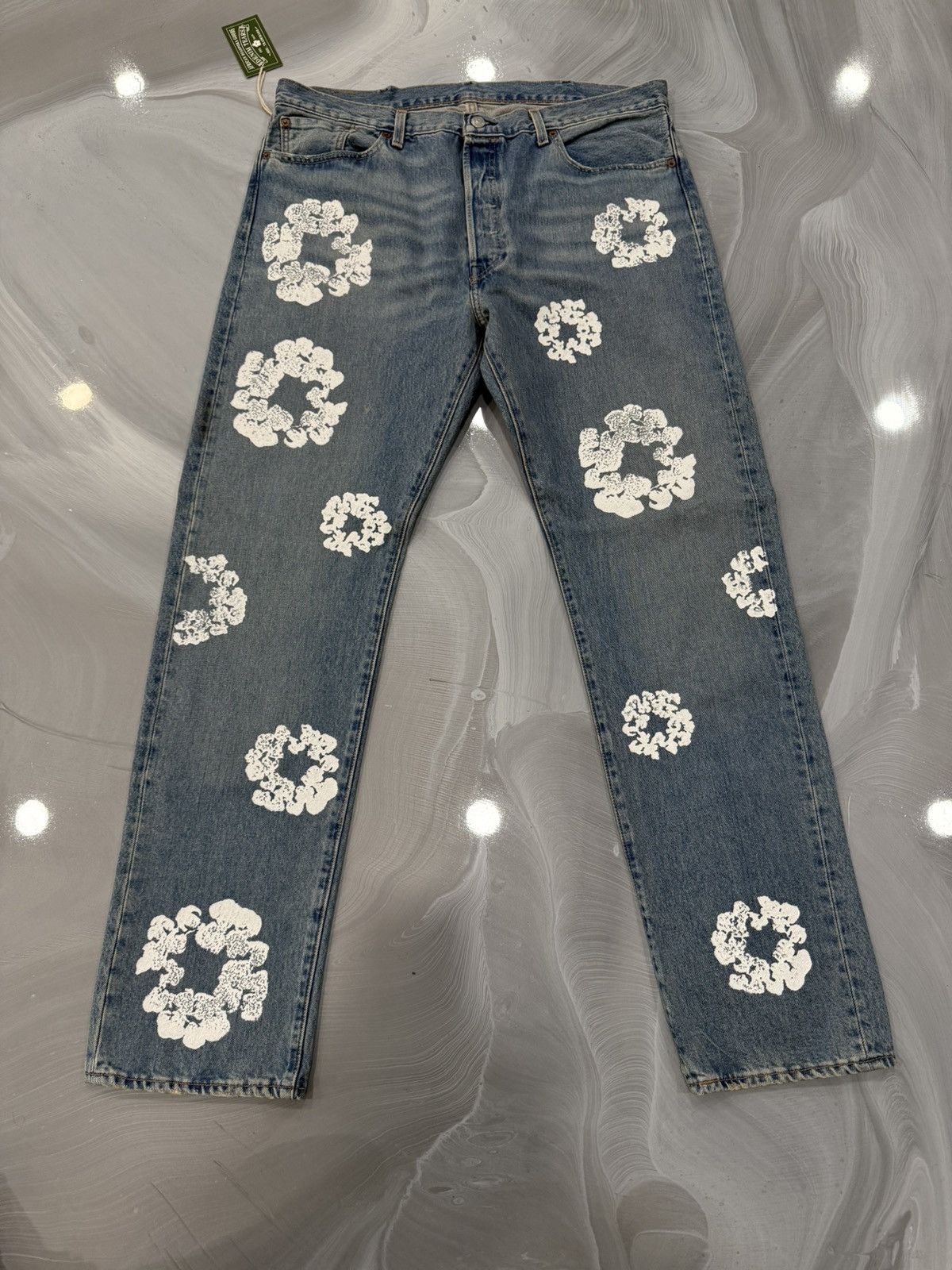 Evisu No.3 Baby Blue Daicock Raw Denim Jean