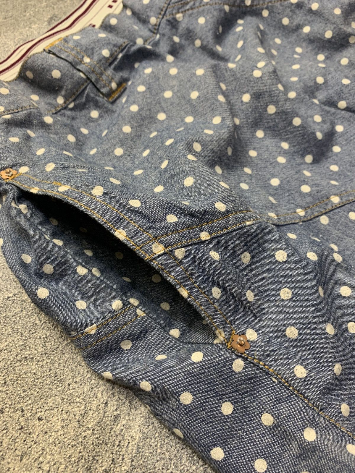 Frapbois 🐍 Frapbois Issey Miyake Drop Crotch Polka dot Pants Size US 30 / EU 46 - 6 Thumbnail