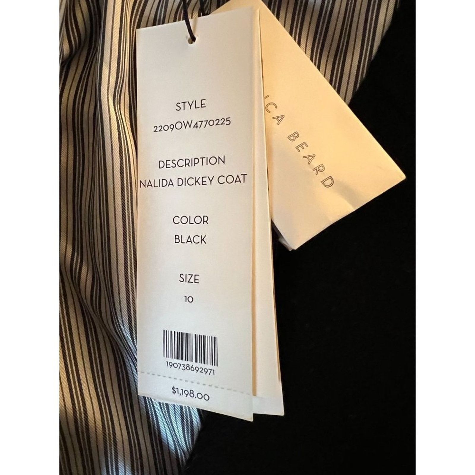 Veronica Beard Veronica Beard Nalida Dickey Coat Black Classic Size 10 NEW Size L / US 10 / IT 46 - 10 Thumbnail