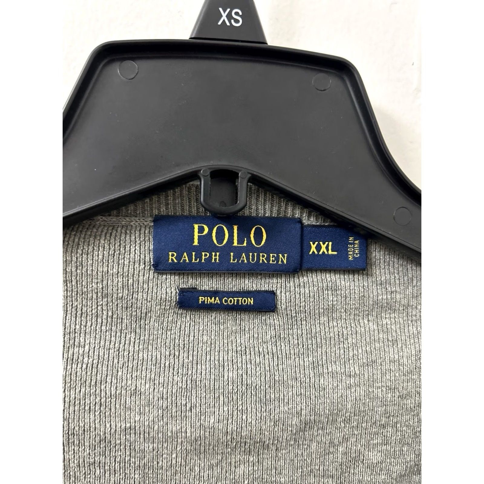 Polo Ralph Lauren Polo Ralph Lauren Sweater Mens 2XL Gray V-Neck Pullover Long Sleeve Pima Cotton Logo Shirt Size US XXL / EU 58 / 5 - 5 Thumbnail