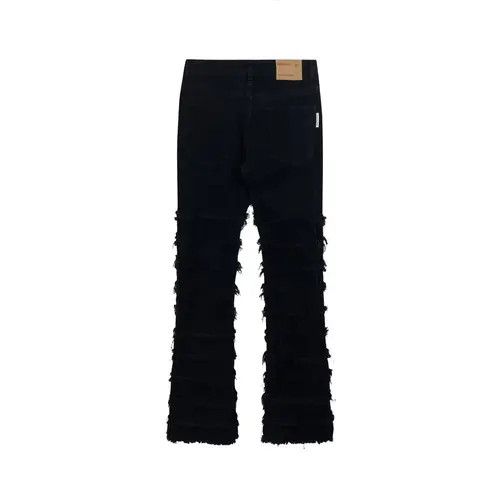 Designer × Vintage punk damaged flared ripped jeans Size US 34 / EU 50 - 3 Thumbnail
