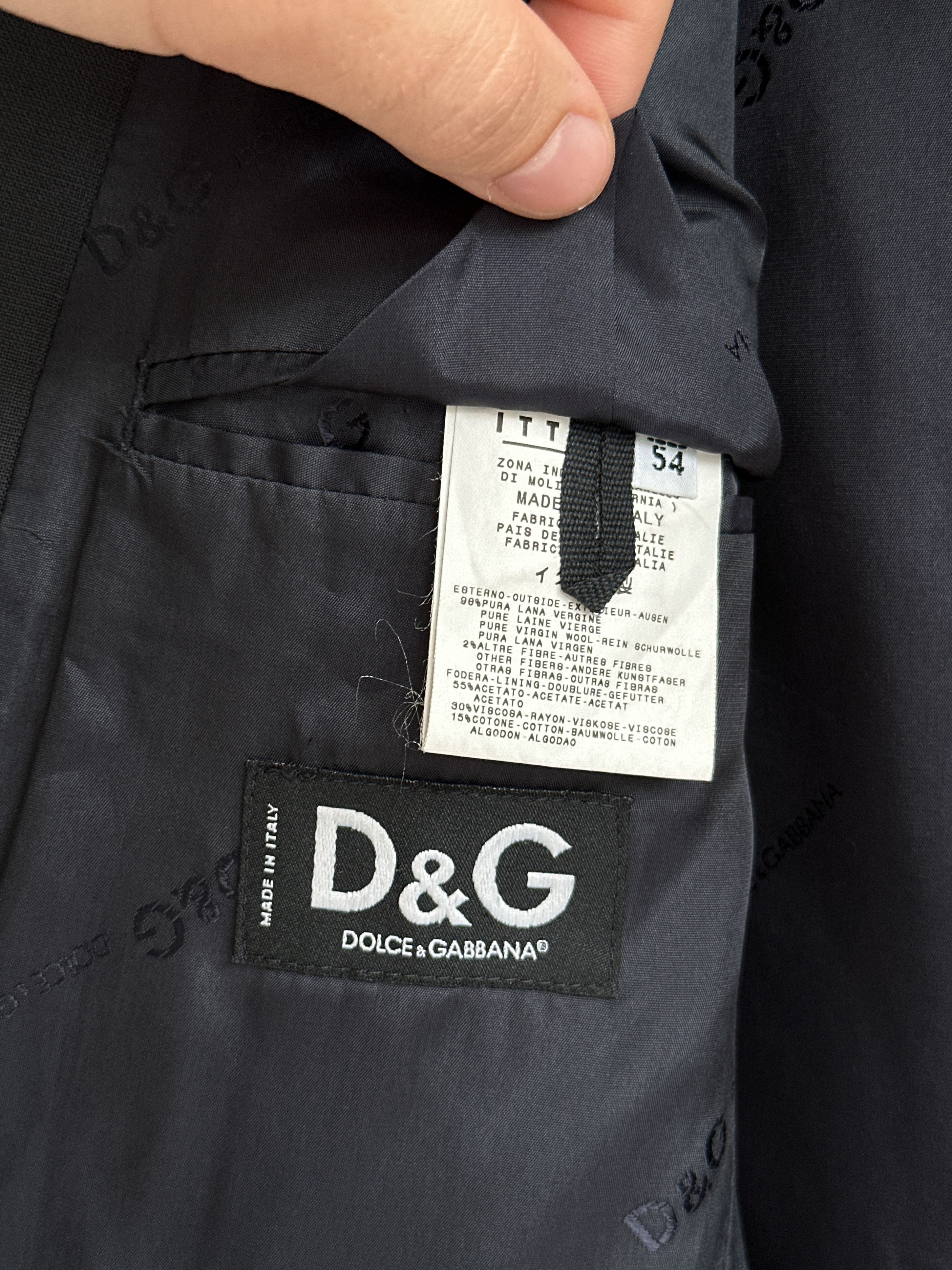 Dolce & Gabbana Dolce Gabbana D&G Navy Blazer Jacket Size 40R - 8 Thumbnail
