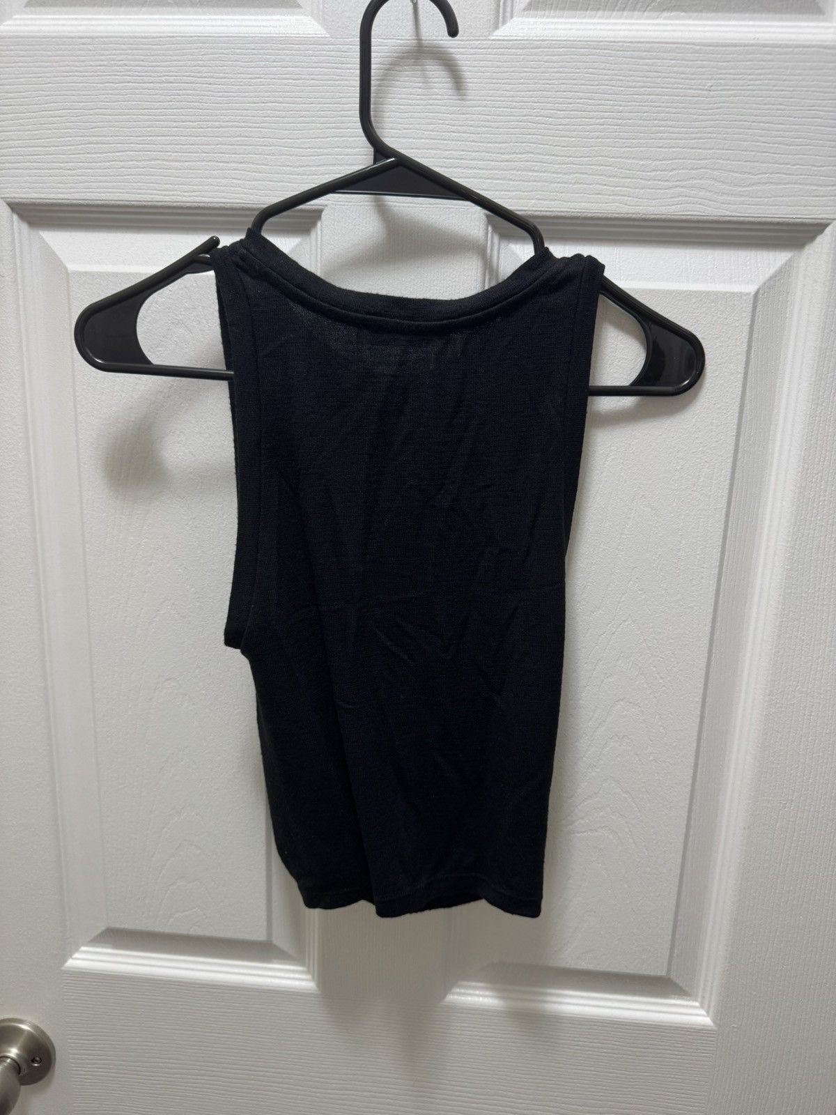 Japanese Brand Wilfred Free Black Avant Garde Knot Tied Crop Top Size US S / EU 44-46 / 1 - 2 Thumbnail