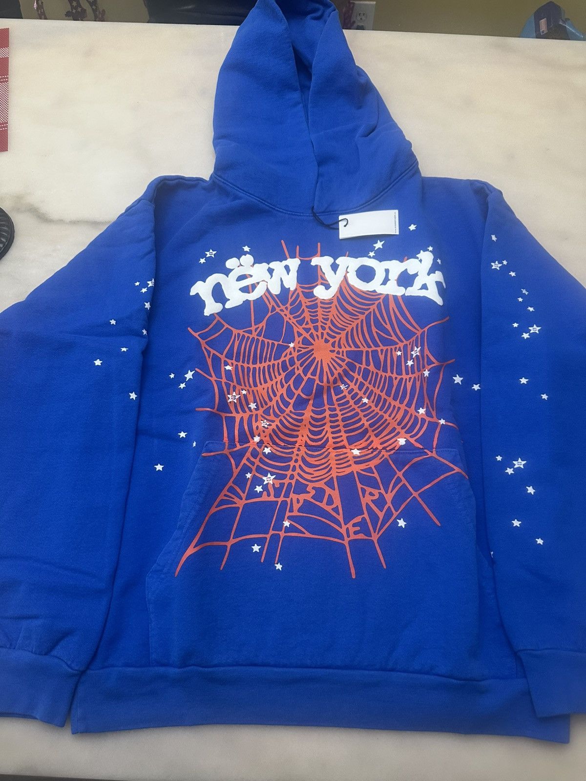 K*i様 Atlanta スパイダーウェブ パーカー ネイビー K*i様 Atlanta スパイダーウェブ パーカー ネイビー Sp5der Worldwide
