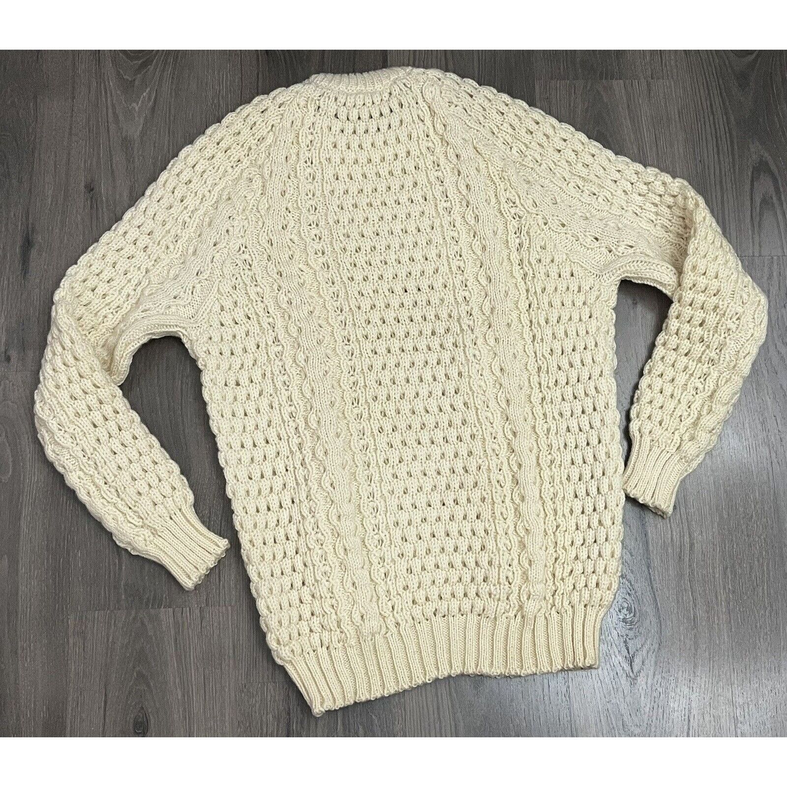 Vintage Rory Lynch Wool Sweater Hand Loomed Ireland Mens 46 De Lench Size US M / EU 48-50 / 2 - 7 Thumbnail
