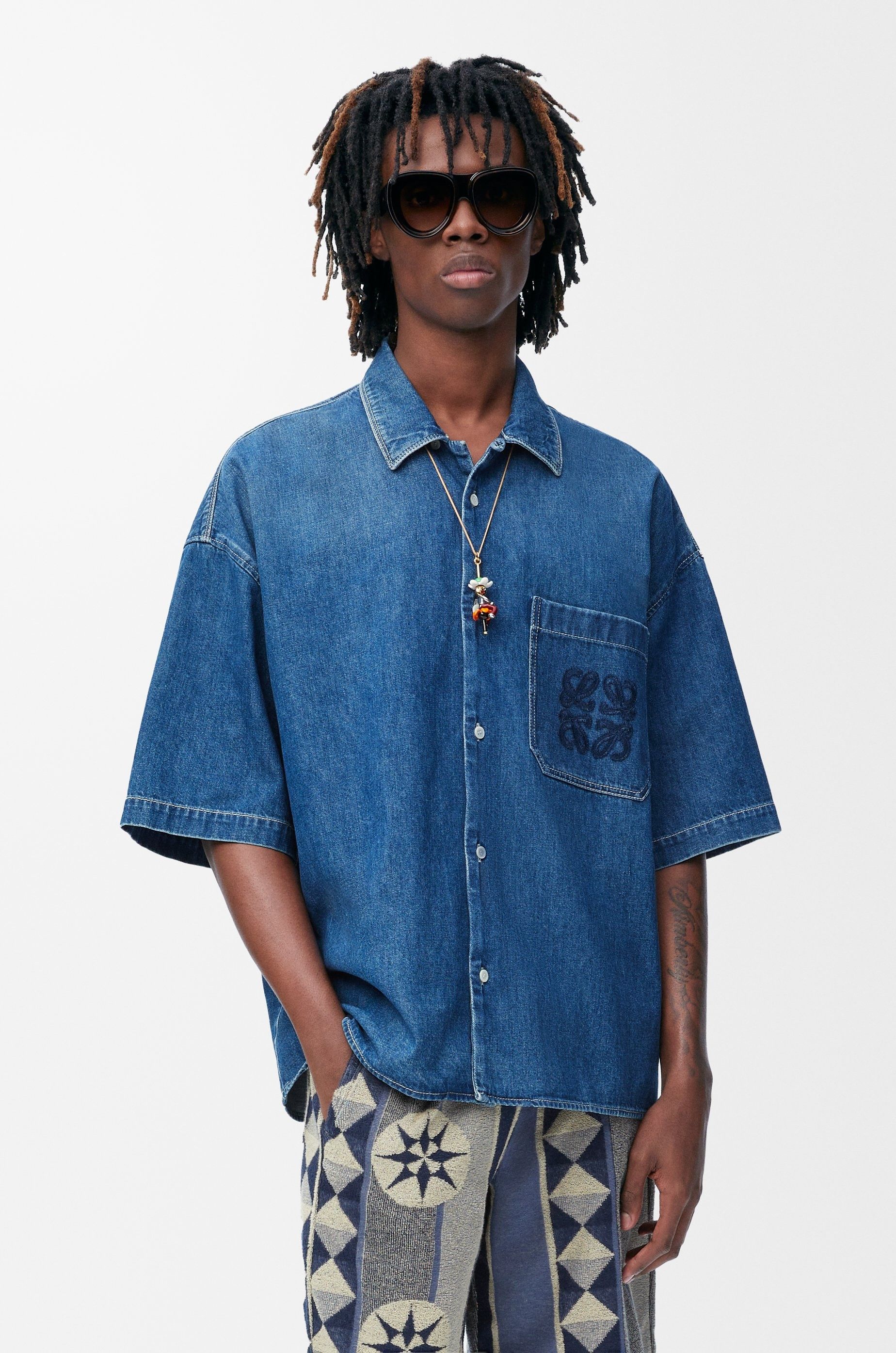 Loewe o1w1db10426 Shirts in Blue Size US XL / EU 56 / 4 - 5 Thumbnail