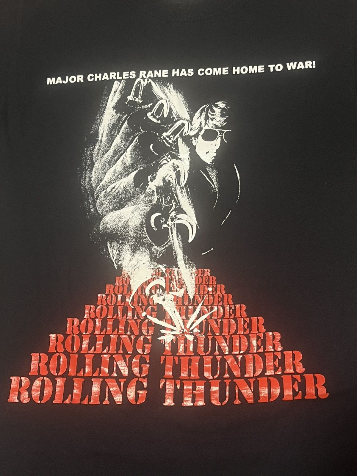 Fruit Of The Loom Vintage Rolling Thunder Film Poster T-Shirt Size US XS / EU 42 / 0 - 2 Thumbnail