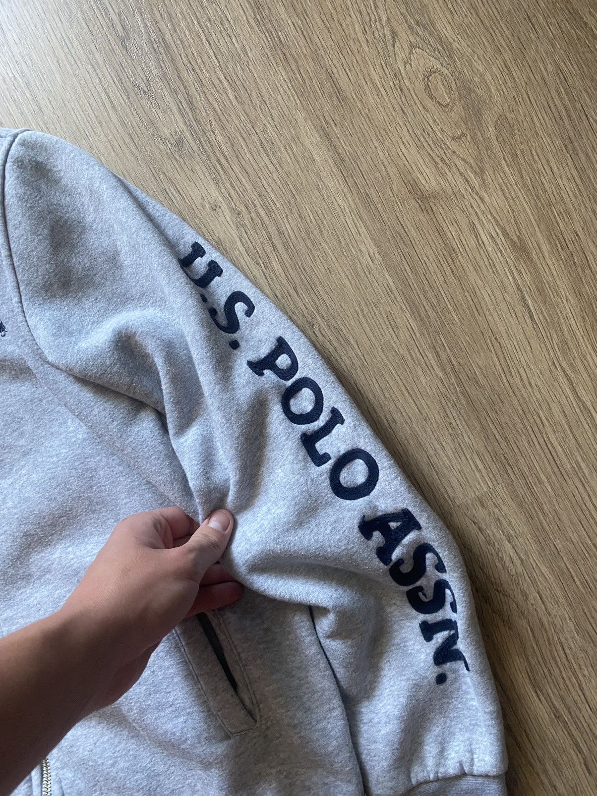 U.S. Polo Assn. × Vintage Chief Keef zip sweatshirt grey USA Size US L / EU 52-54 / 3 - 4 Thumbnail