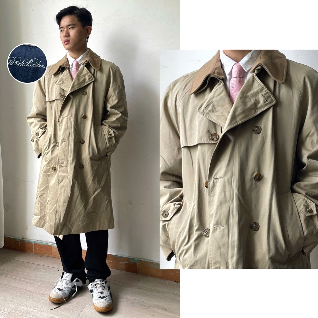 Brooks Brothers Brookbrothers Trench Coat vintage Made in US Size US L / EU 52-54 / 3 - 8 Thumbnail