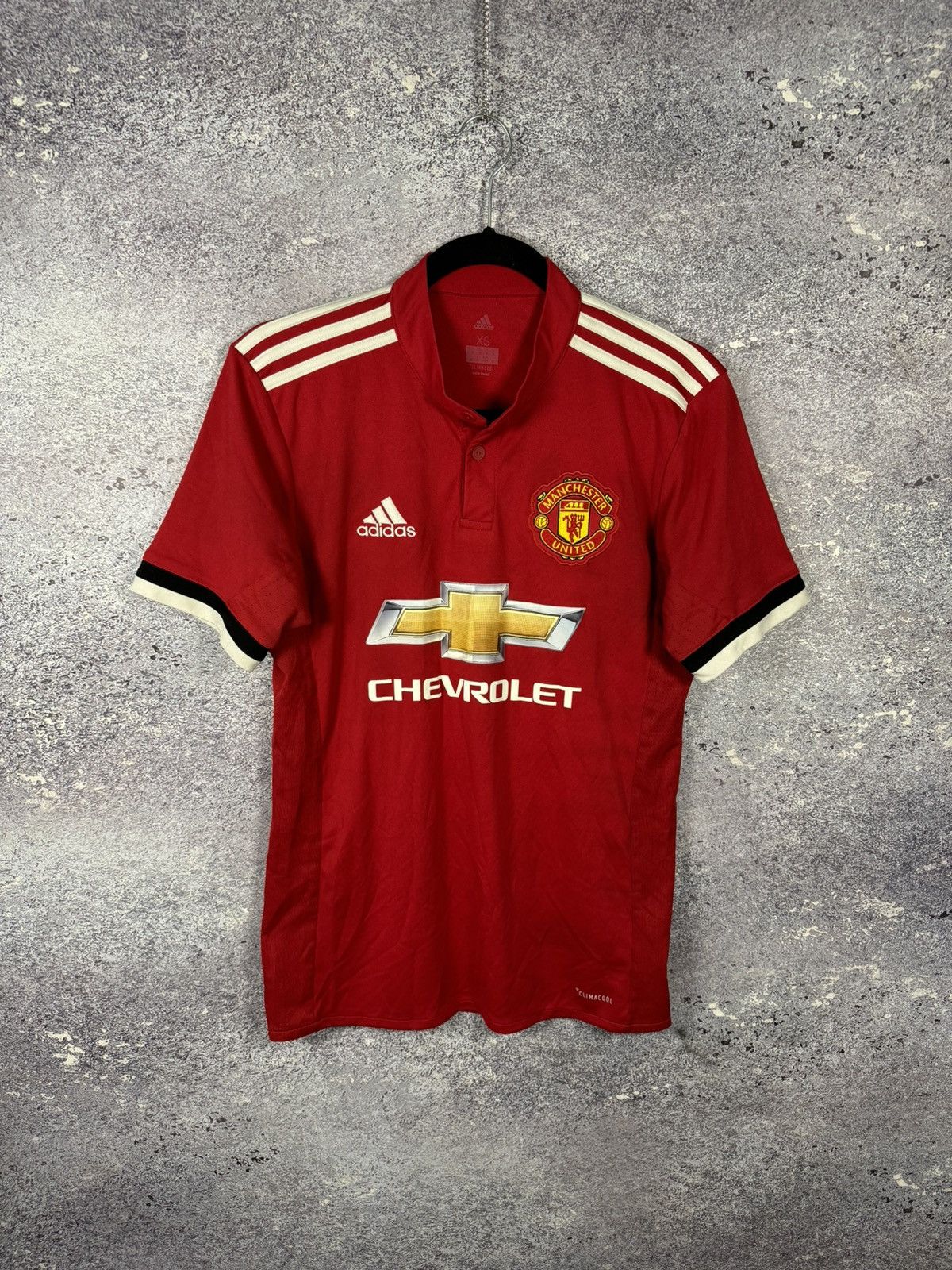 Adidas × Vintage Vintage Manchester United 2017/18 Adidas Soccer Jersey Small Size US S / EU 44-46 / 1 - 1 Thumbnail