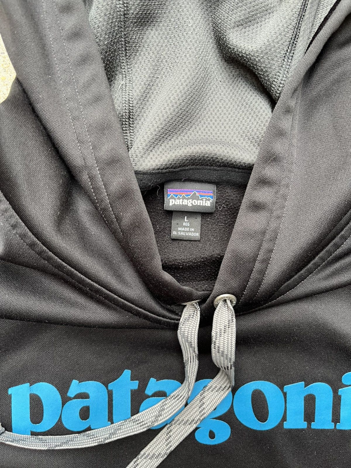 Patagonia Patagonia Tech Black Logo Hoodie Size US L / EU 52-54 / 3 - 4 Thumbnail