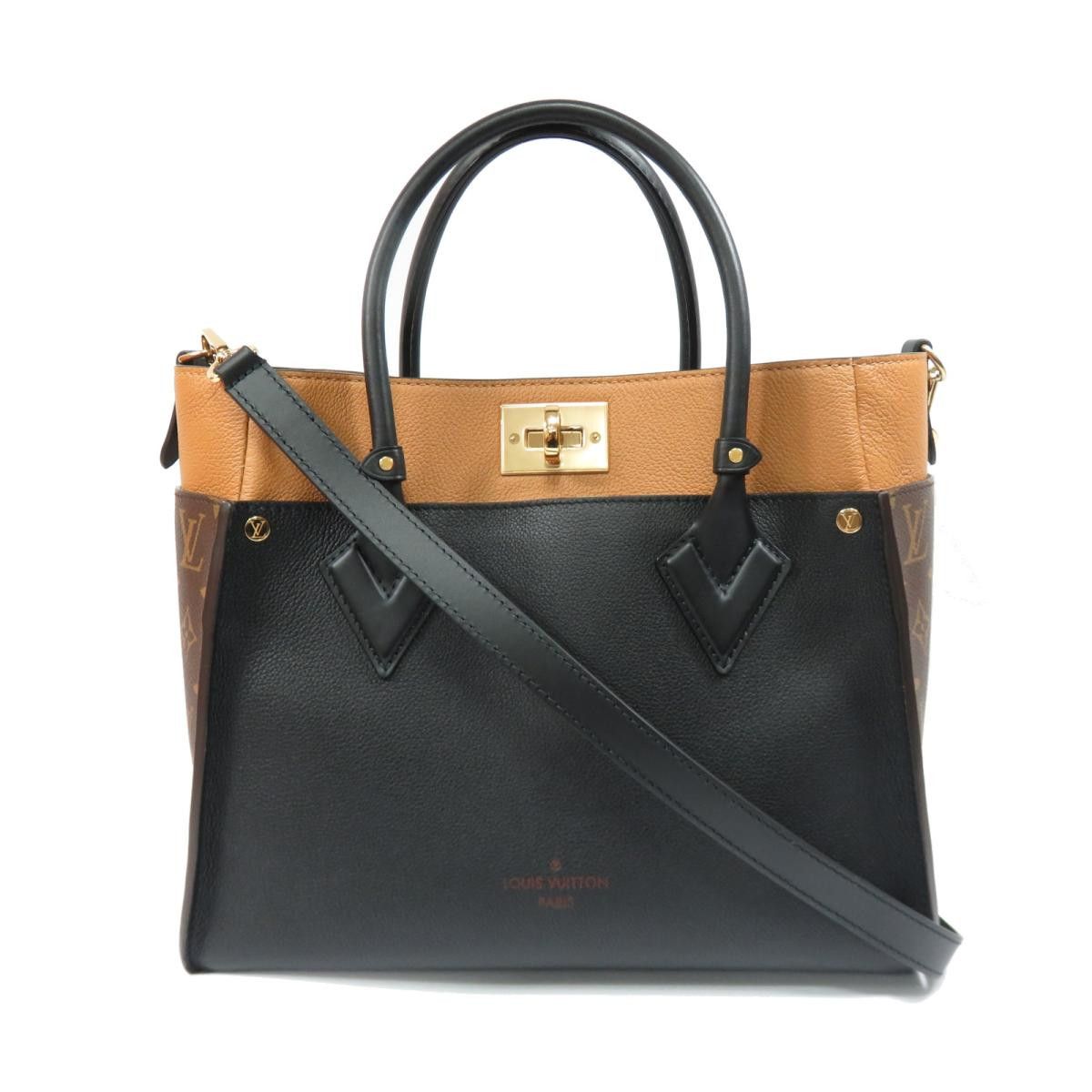Louis Vuitton On My Side 2way Tote Bag Monogram Cowhide Noir