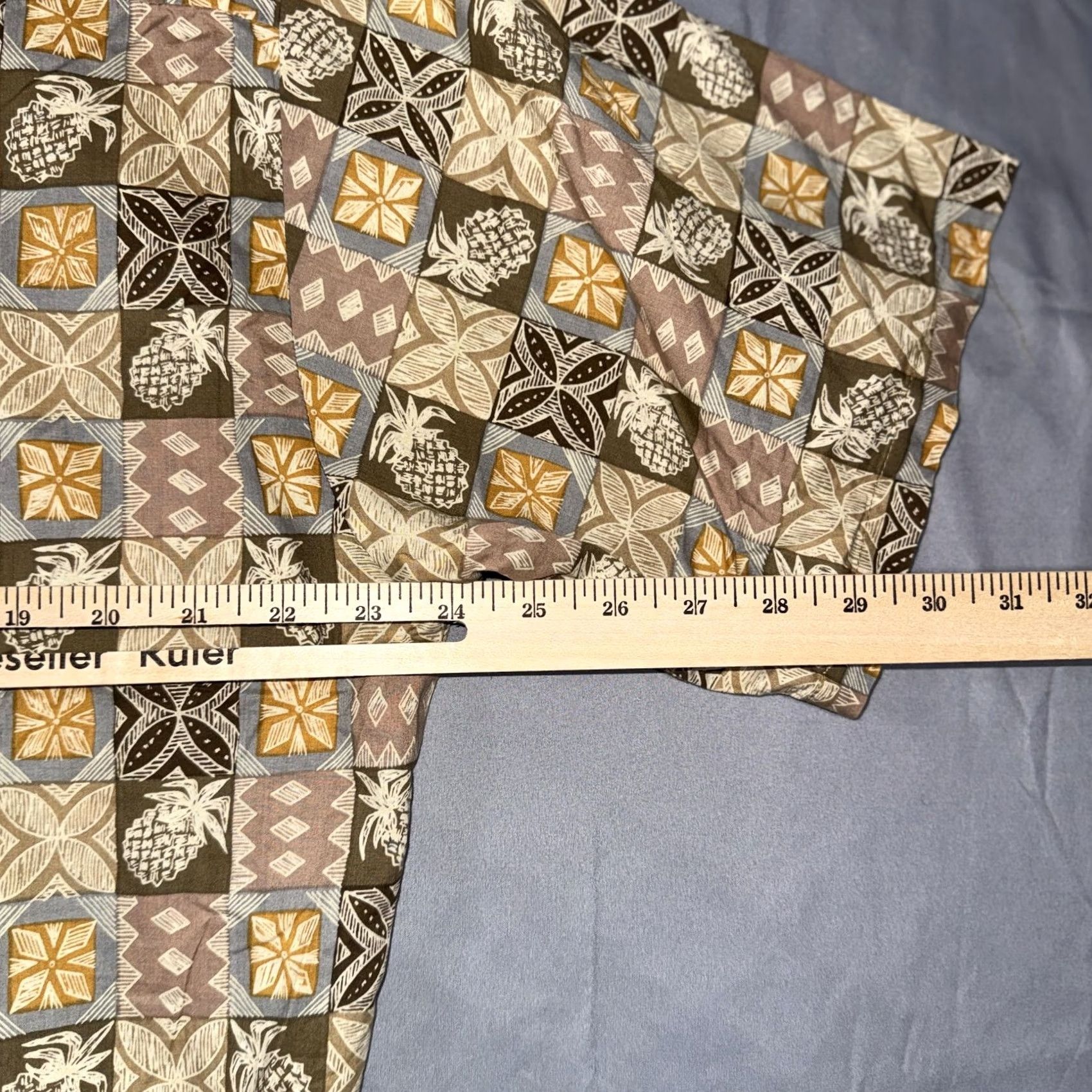 Tori Richard Tori Richard Shirt Mens XL Brown Pineapple Aloha Hawaiian Cotton Button Front Size US XL / EU 56 / 4 - 6 Thumbnail