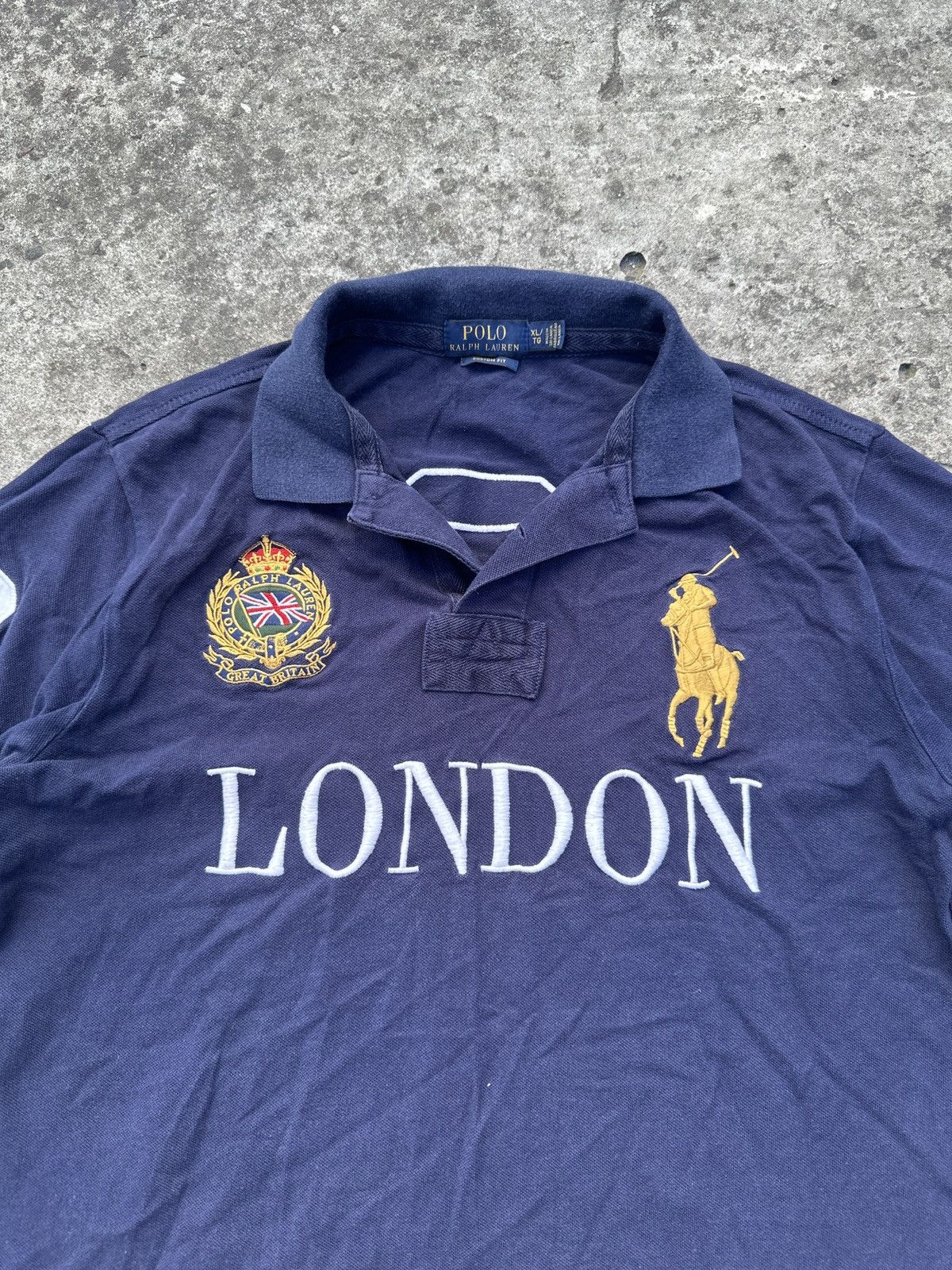 Polo Ralph Lauren Y2K Polo Ralph Lauren Rare Polo Big Logo London 2 XL Casual Size US XL / EU 56 / 4 - 2 Thumbnail