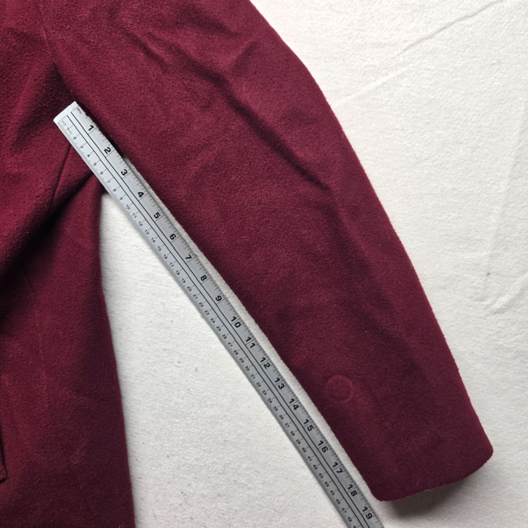 Old Navy Old Navy Pea Coat Jacket Solid Red - Women's XL | Wool Outer, Regular Fit, Double Breasted, Mid-Length, Winter Casual Coat Size XL / US 12-14 / IT 48-50 - 6 Thumbnail