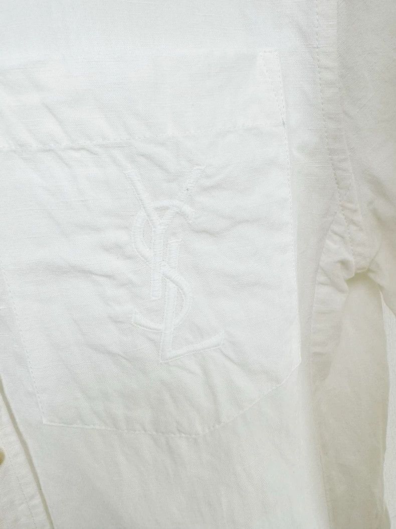 Other Saint Laurent White Embroidered Button-2507 Size XS / US 0-2 / IT 36-38 - 7 Thumbnail