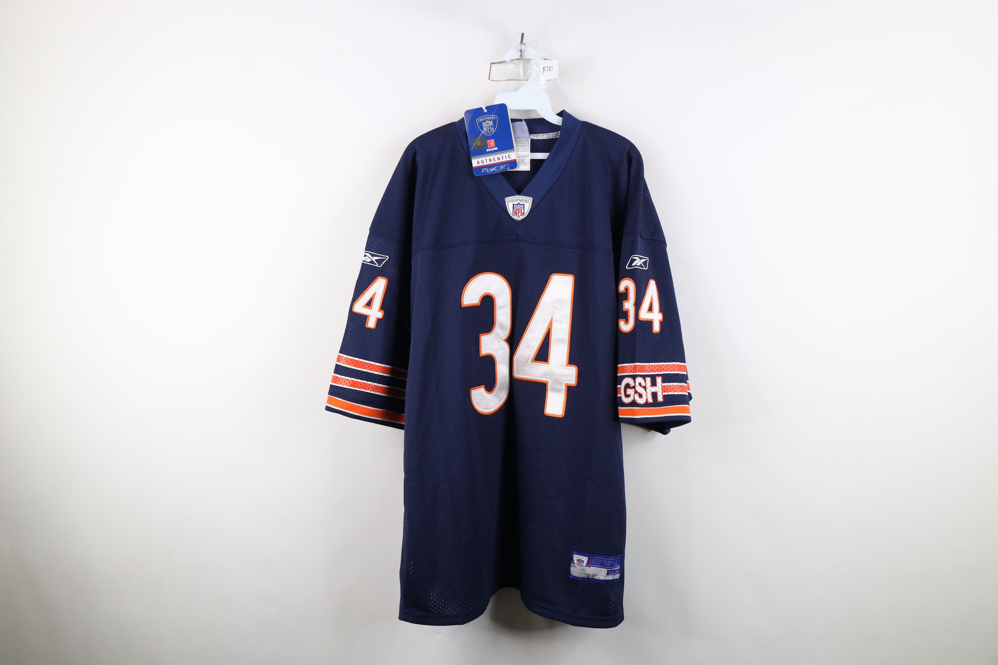Reebok Deadstock Vintage Reebok Chicago Bears Football Jersey Blue Size US XXL / EU 58 / 5 - 1 Thumbnail