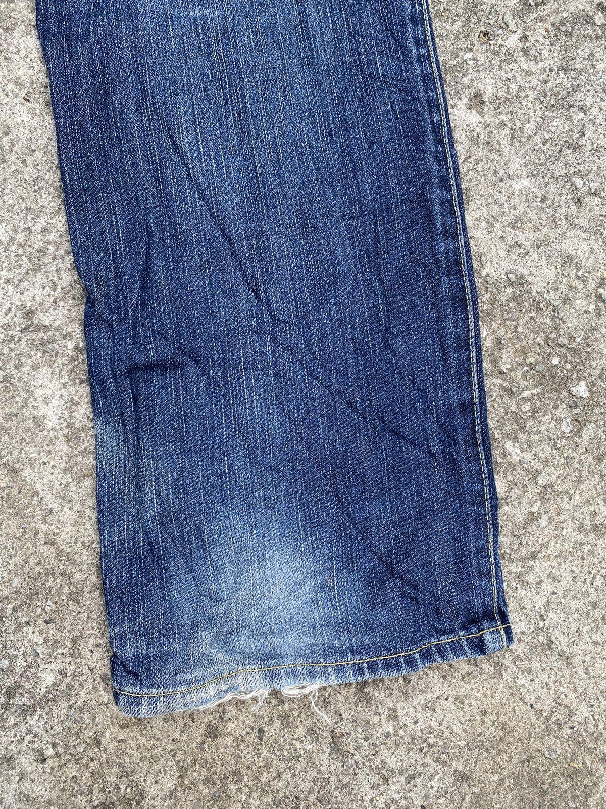 Issey Miyake × Japanese Brand Issey Miyake Blue Faded Patchwork Distressed Denim Size US 30 / EU 46 - 12 Thumbnail