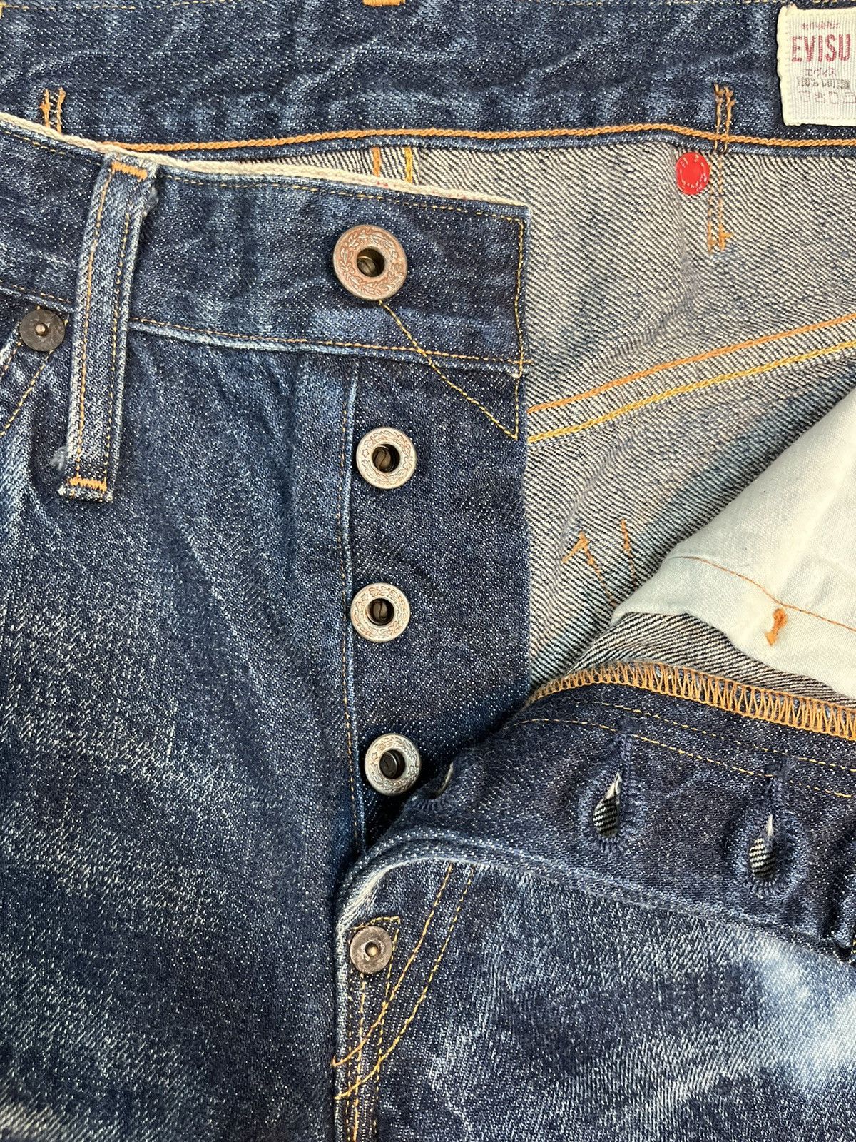 Evisu × Japanese Brand Hand dyed Evisu Jeans Size US 32 / EU 48 - 9 Thumbnail