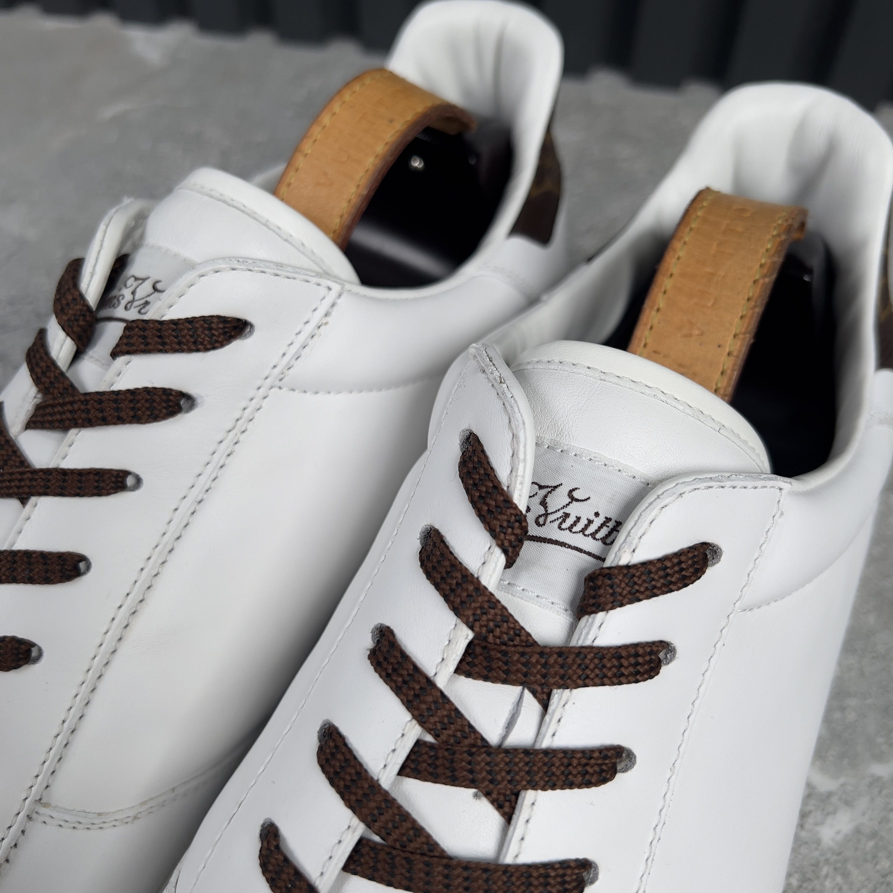 Louis Vuitton Louis Vuitton Rivoli Sneaker Low Top Monogram Leather Size US 12 / EU 45 - 12 Thumbnail