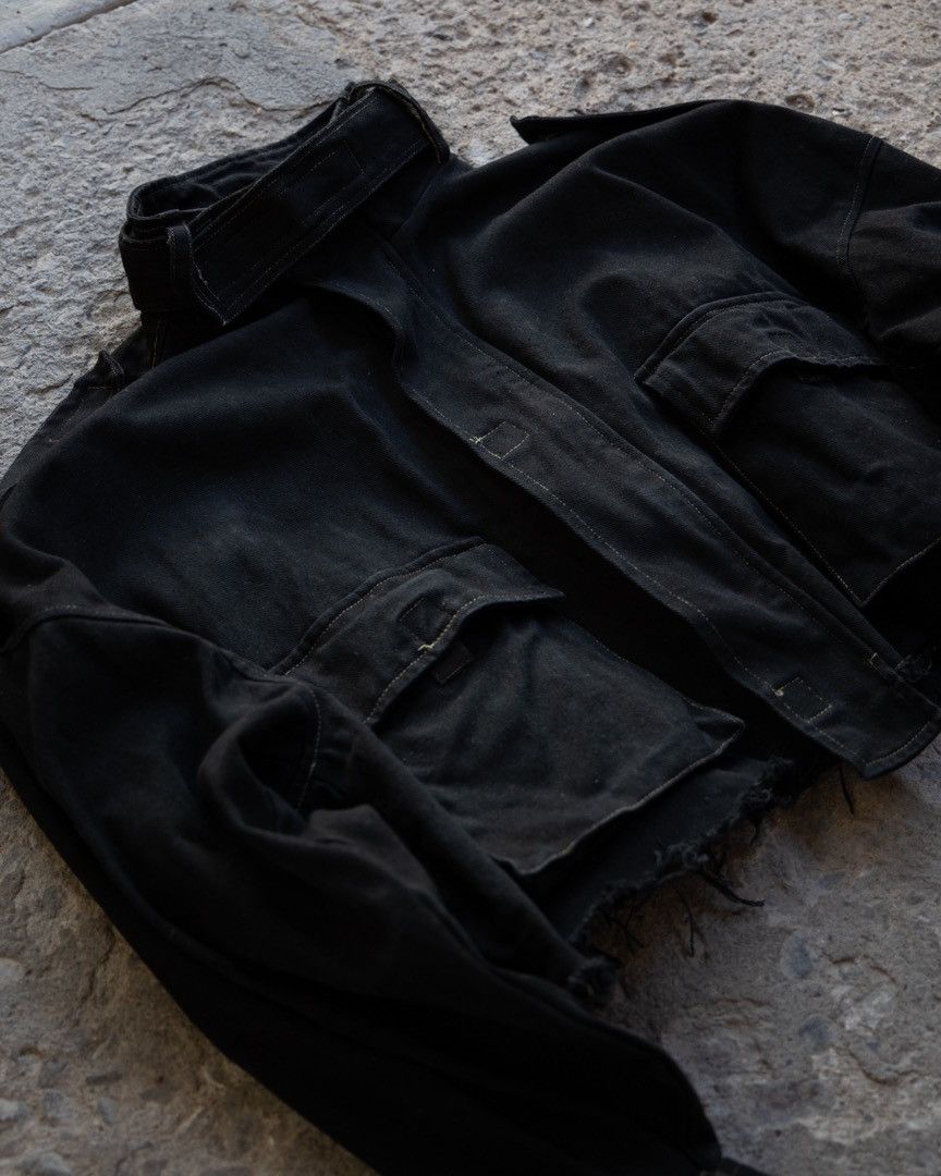 MNML MNML M65 Cropped Black Jacket Size US XL / EU 56 / 4 - 6 Thumbnail