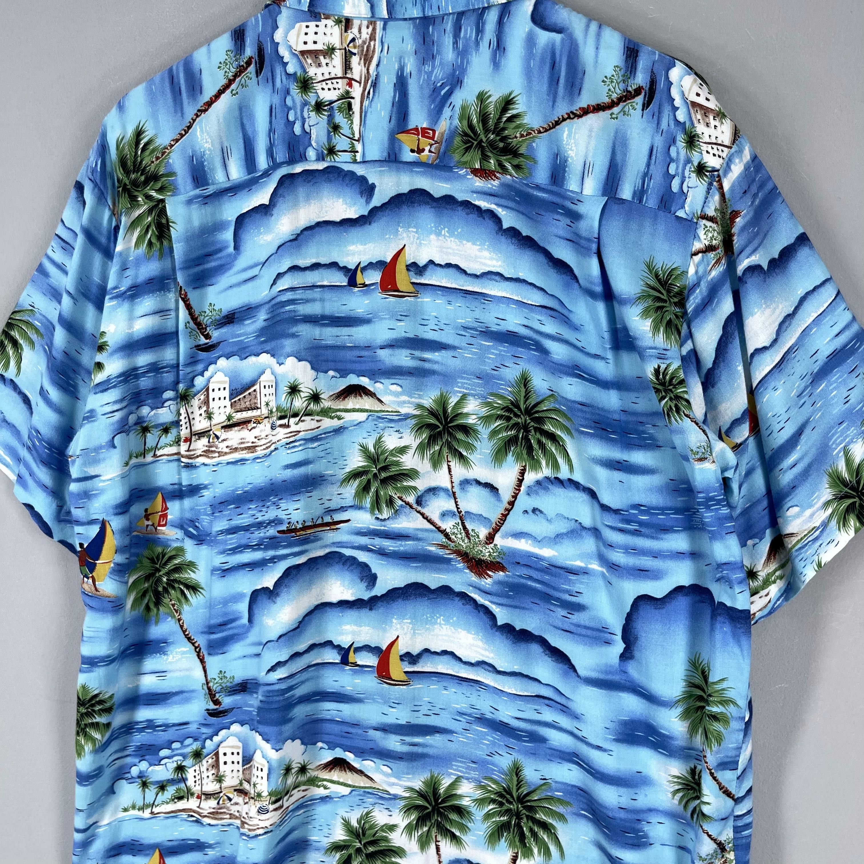 Vintage Vintage Island Beach Surfing Motive Hawaii Button Up Size US M / EU 48-50 / 2 - 9 Thumbnail