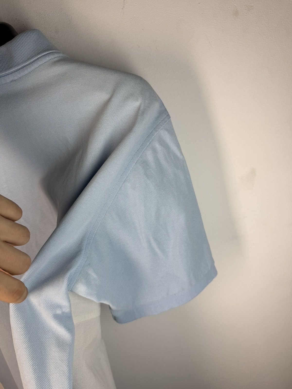 Yves Saint Laurent White/Blue YSL Polo Big Logo YSL Shirt Size US M / EU 48-50 / 2 - 19 Thumbnail