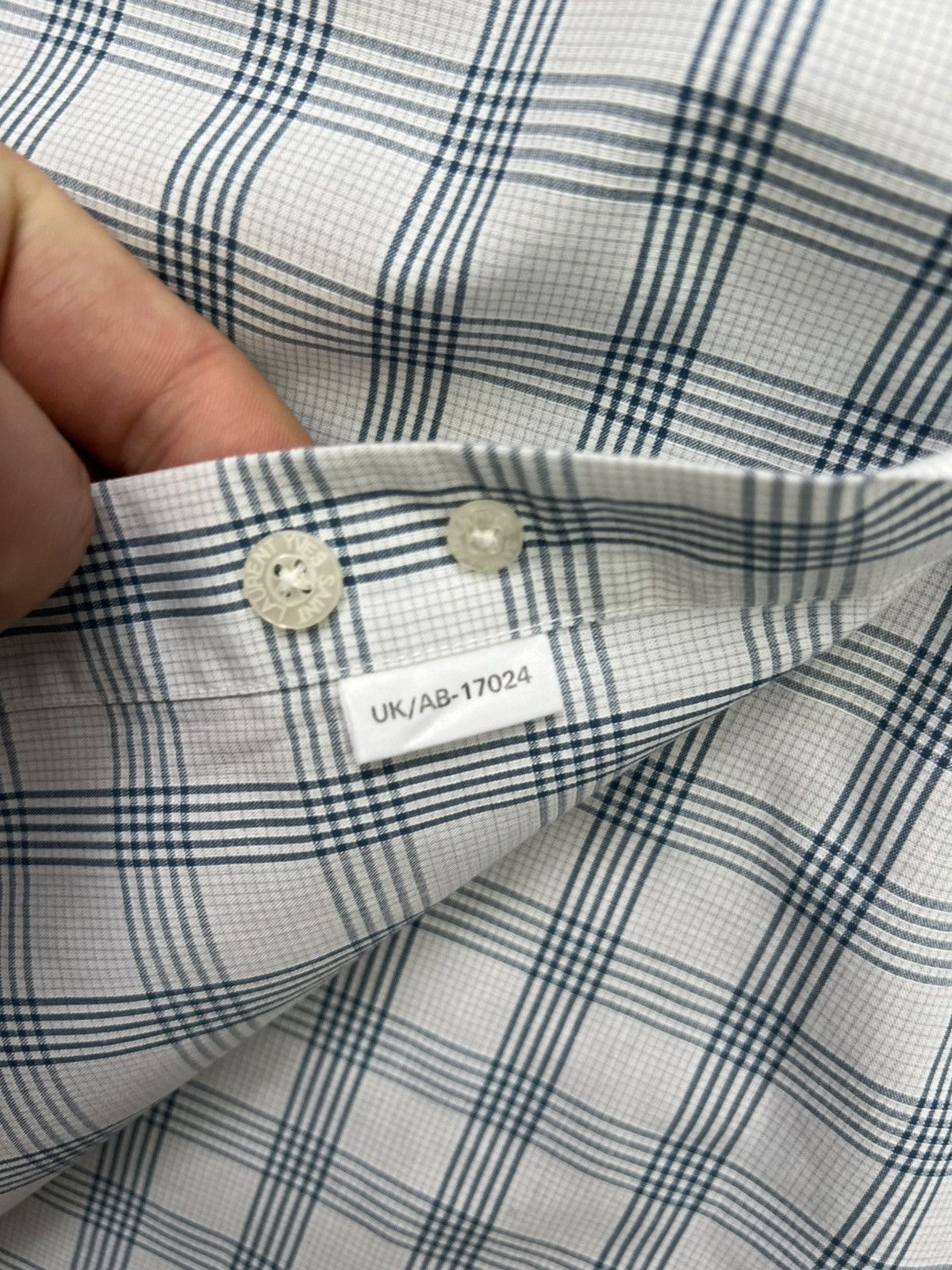 Yves Saint Laurent Yves Saint Laurent YSL Button Up Shirt Mens Classic Plaid Size US L / EU 52-54 / 3 - 4 Thumbnail