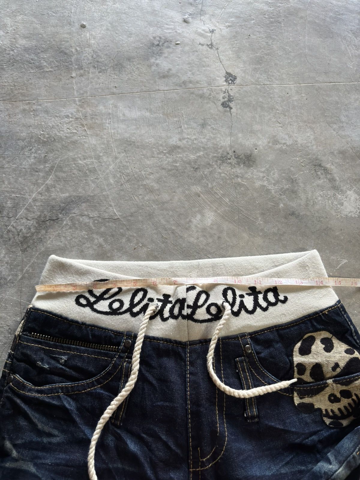 Japanese Brand LOLITA CONCERT CLUB elastic waist distressed yoshitomo nara Size US 29 - 16 Thumbnail