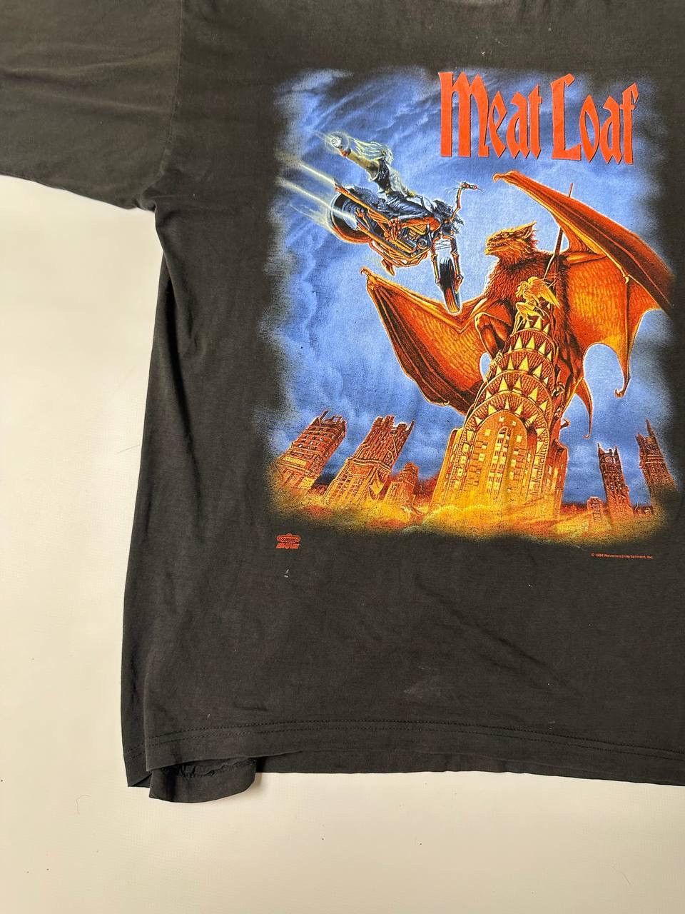 Band Tees × Vintage 🔥Vintage 1993 Meat Loaf World Tour T-Shirt Size US XL / EU 56 / 4 - 5 Thumbnail