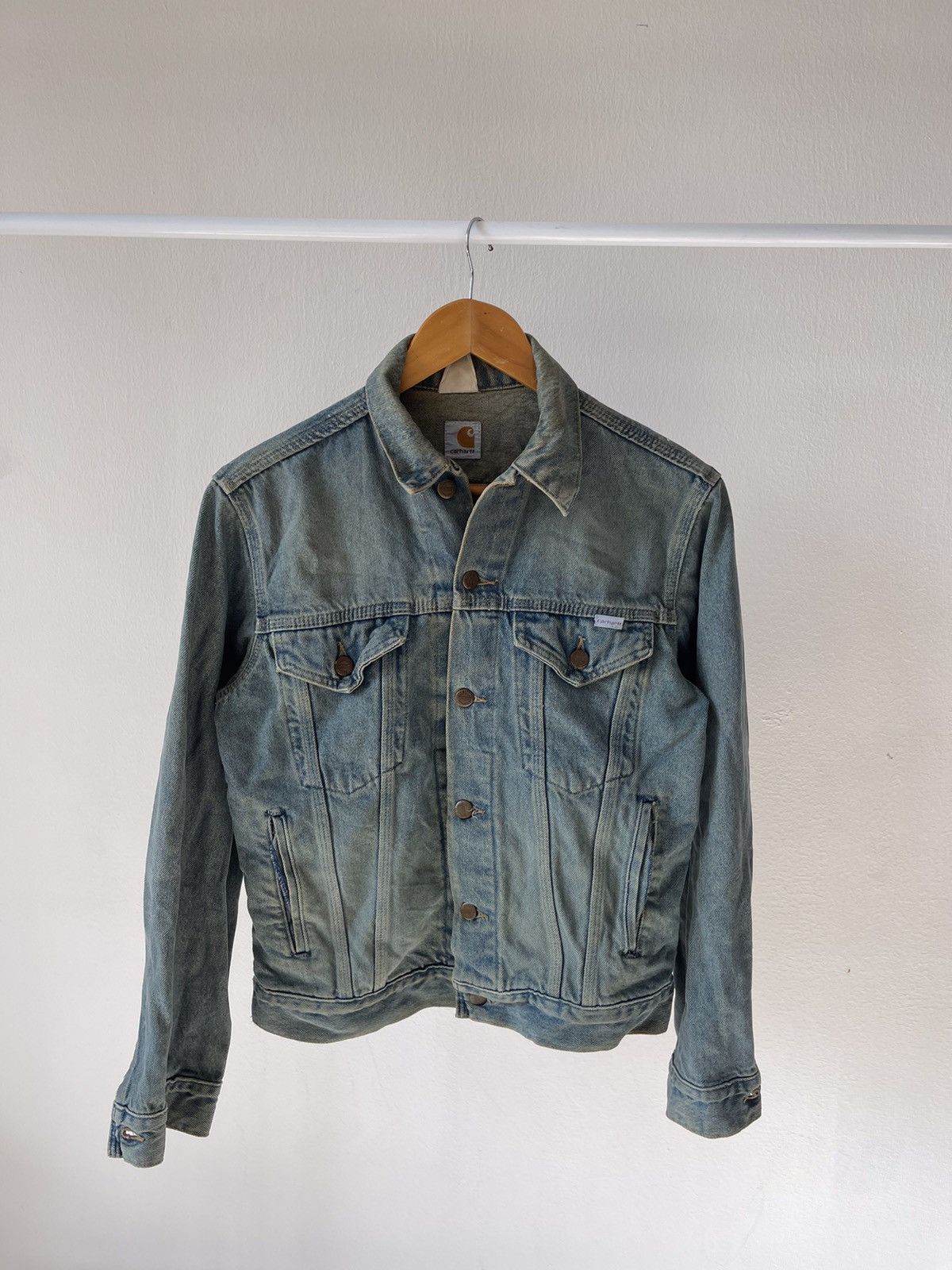 Carhartt × Vintage 1889-1989 100year Carhartt Denim Jacket Size US S / EU 44-46 / 1 - 2 Thumbnail